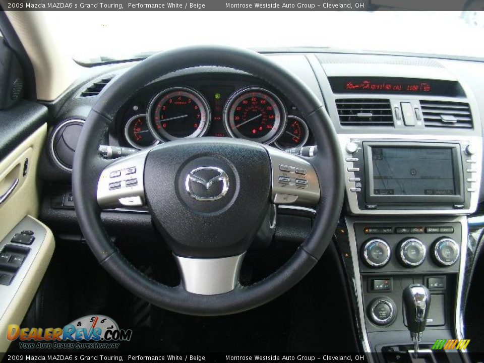 2009 Mazda MAZDA6 s Grand Touring Performance White / Beige Photo #15
