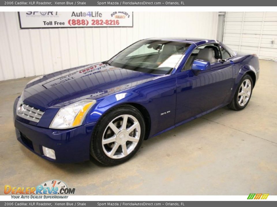 2006 Cadillac XLR Roadster Xenon Blue / Shale Photo #4