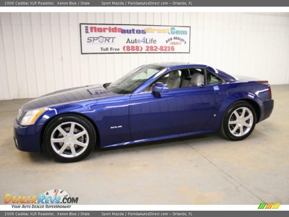 2006 Cadillac XLR Roadster Xenon Blue / Shale Photo #8