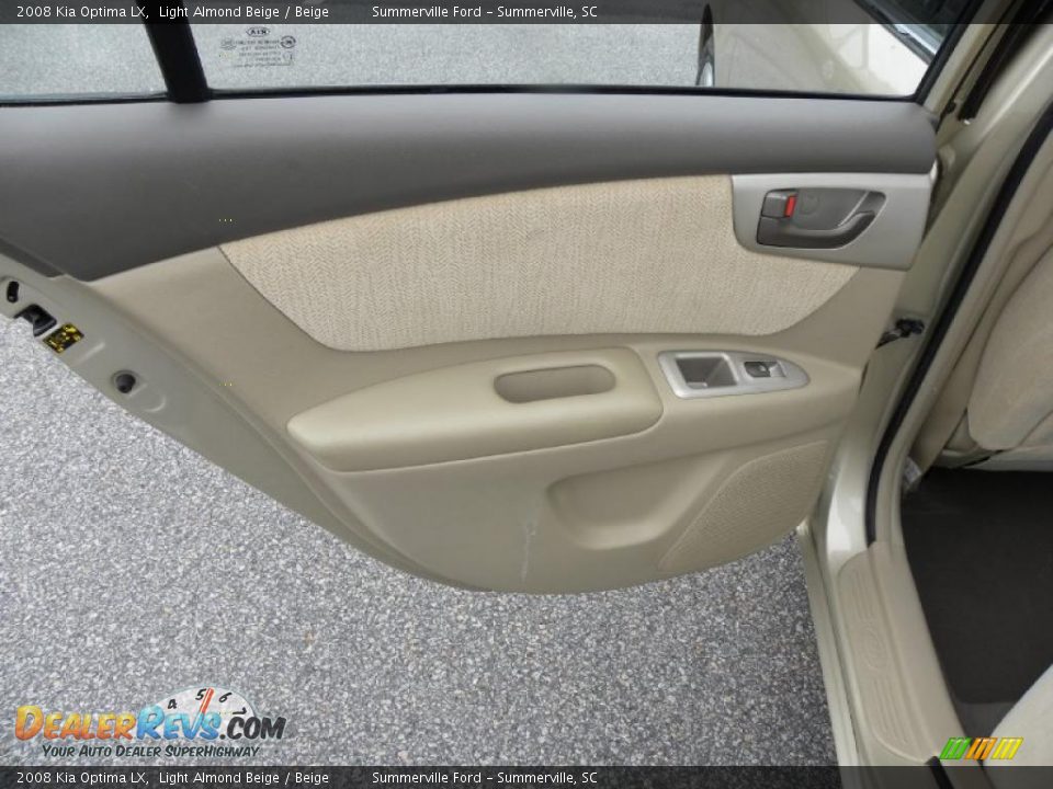 2008 Kia Optima LX Light Almond Beige / Beige Photo #7