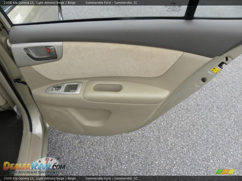 2008 Kia Optima LX Light Almond Beige / Beige Photo #11