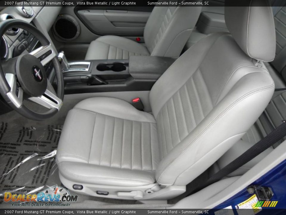 2007 Ford Mustang GT Premium Coupe Vista Blue Metallic / Light Graphite Photo #4
