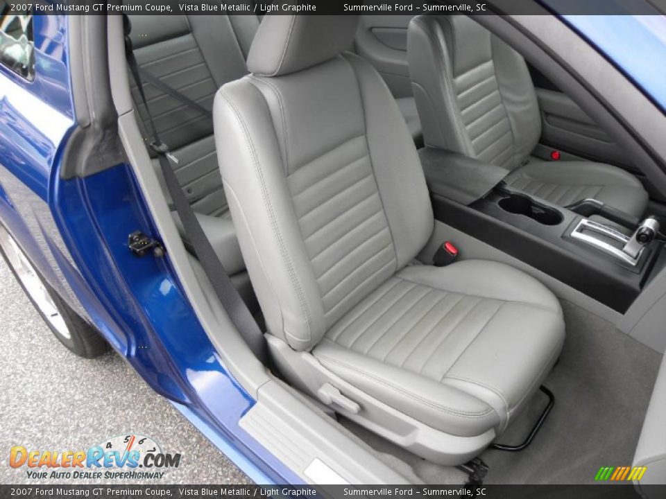 2007 Ford Mustang GT Premium Coupe Vista Blue Metallic / Light Graphite Photo #7