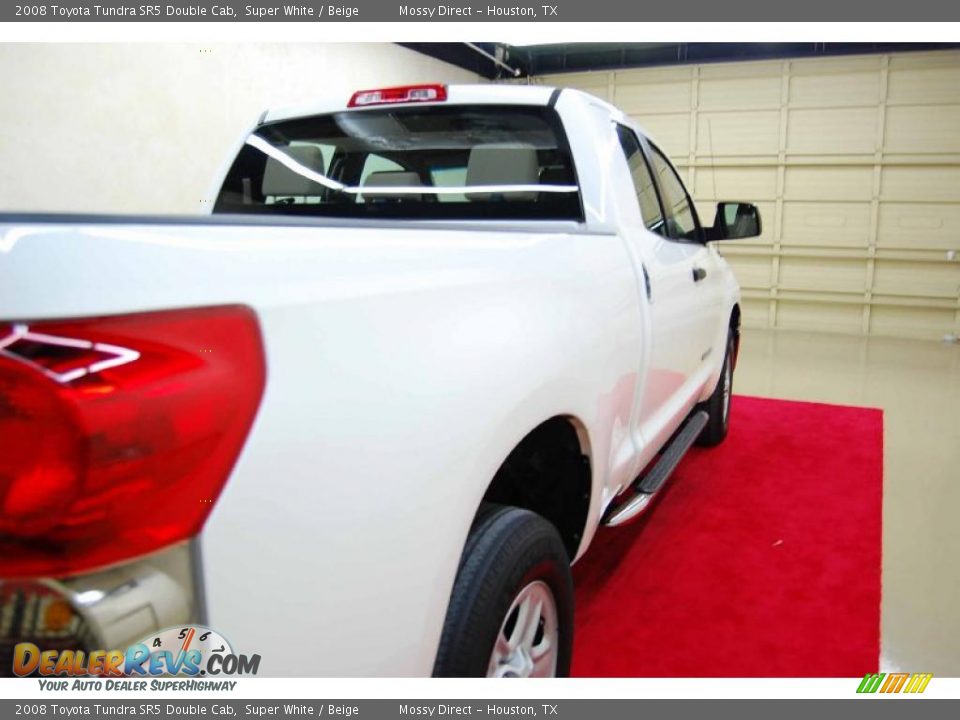 2008 Toyota Tundra SR5 Double Cab Super White / Beige Photo #7