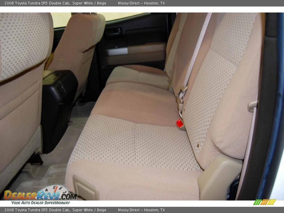 2008 Toyota Tundra SR5 Double Cab Super White / Beige Photo #15