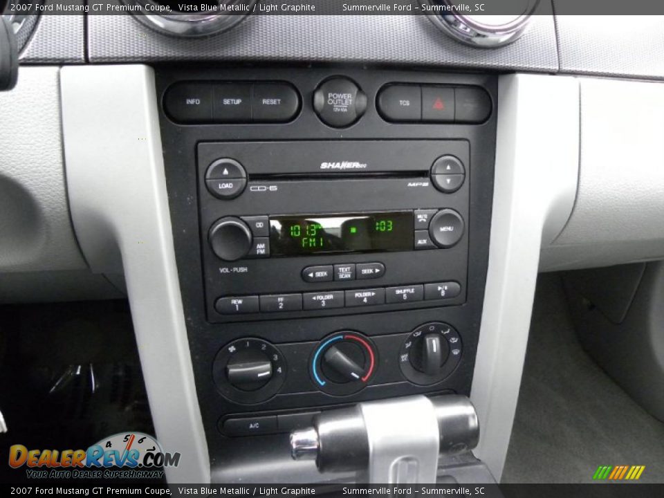 2007 Ford Mustang GT Premium Coupe Vista Blue Metallic / Light Graphite Photo #17
