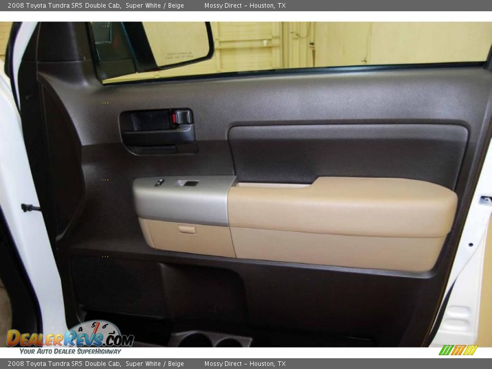 2008 Toyota Tundra SR5 Double Cab Super White / Beige Photo #18