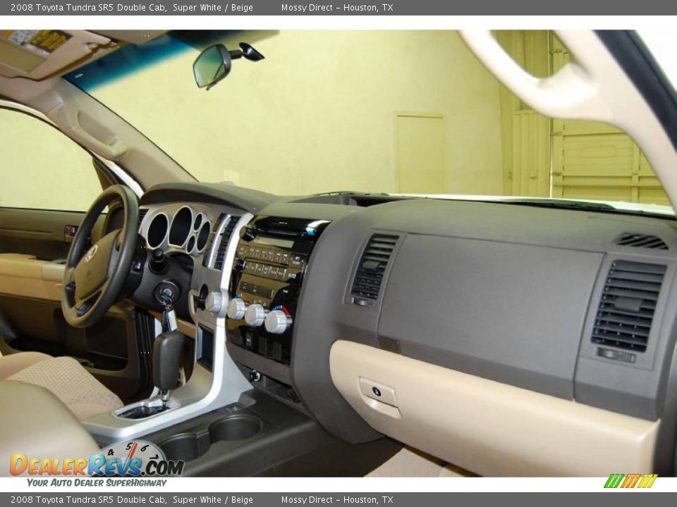 2008 Toyota Tundra SR5 Double Cab Super White / Beige Photo #20
