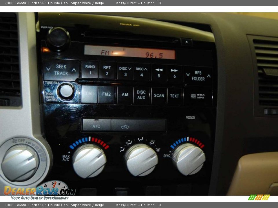2008 Toyota Tundra SR5 Double Cab Super White / Beige Photo #22