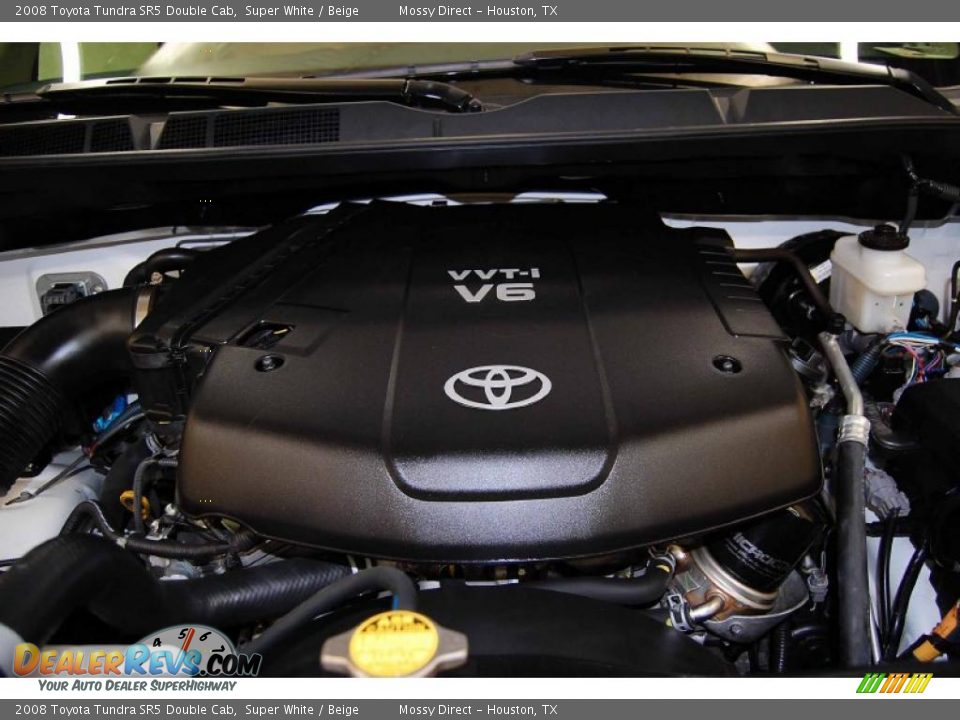 2008 Toyota Tundra SR5 Double Cab Super White / Beige Photo #25