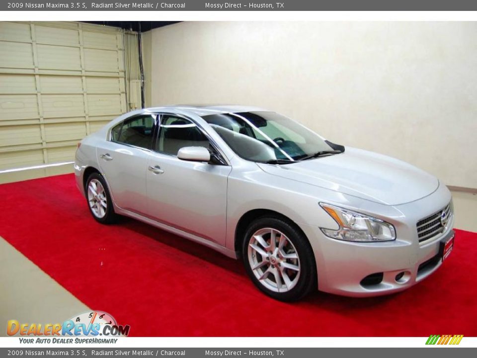 2009 Nissan Maxima 3.5 S Radiant Silver Metallic / Charcoal Photo #1