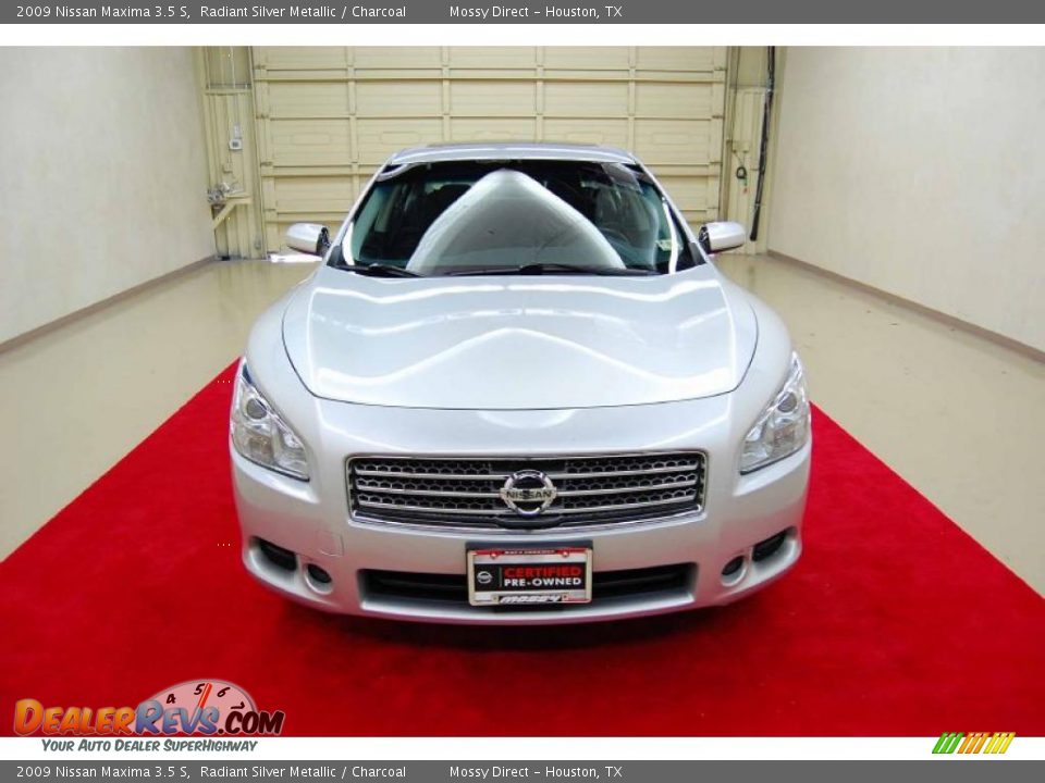 2009 Nissan Maxima 3.5 S Radiant Silver Metallic / Charcoal Photo #2
