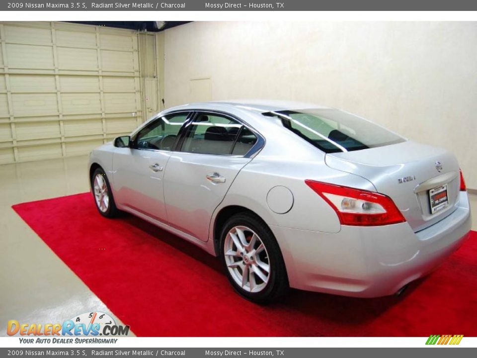2009 Nissan Maxima 3.5 S Radiant Silver Metallic / Charcoal Photo #4
