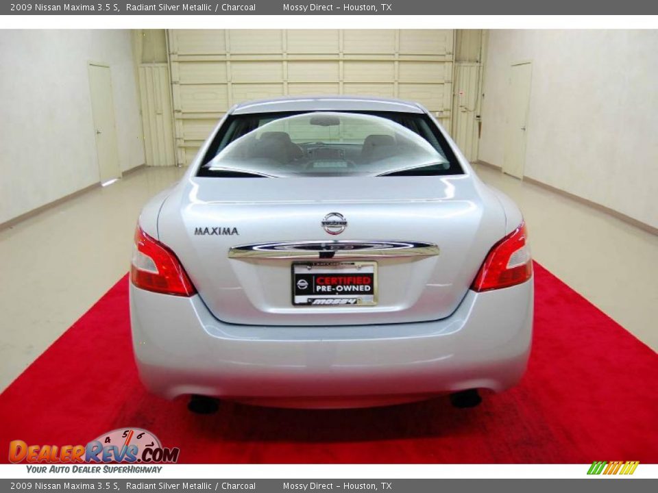 2009 Nissan Maxima 3.5 S Radiant Silver Metallic / Charcoal Photo #5