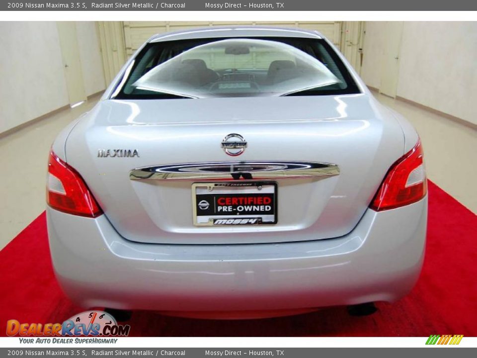 2009 Nissan Maxima 3.5 S Radiant Silver Metallic / Charcoal Photo #8