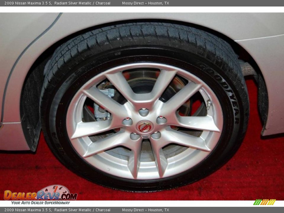 2009 Nissan Maxima 3.5 S Radiant Silver Metallic / Charcoal Photo #11