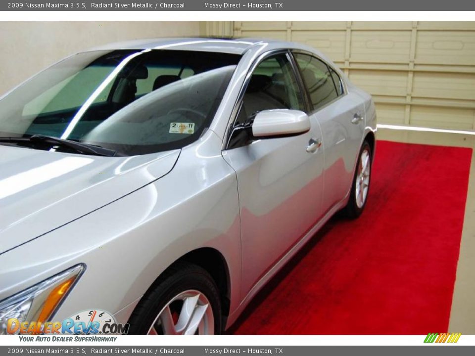 2009 Nissan Maxima 3.5 S Radiant Silver Metallic / Charcoal Photo #12