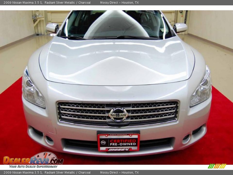 2009 Nissan Maxima 3.5 S Radiant Silver Metallic / Charcoal Photo #13