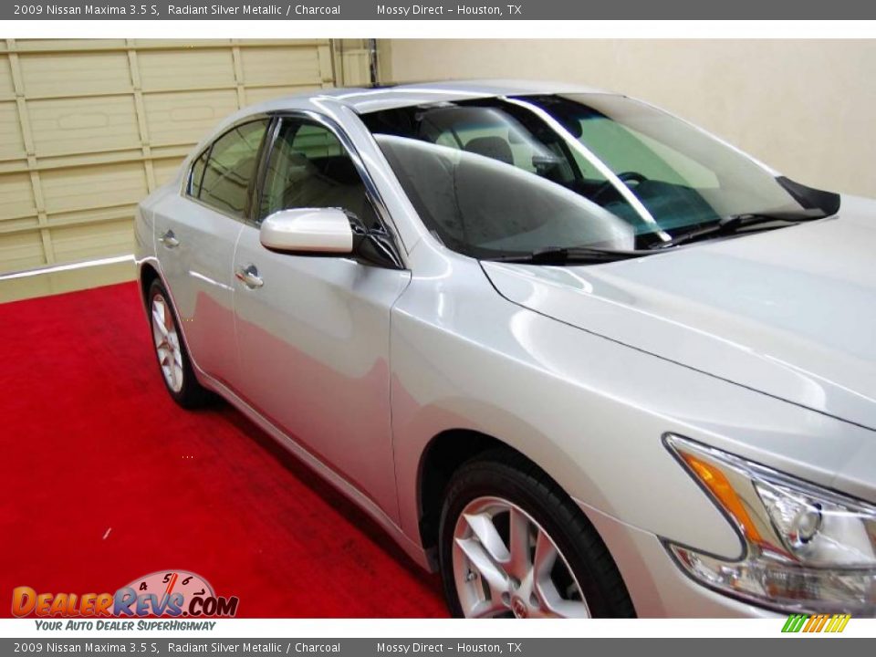 2009 Nissan Maxima 3.5 S Radiant Silver Metallic / Charcoal Photo #14