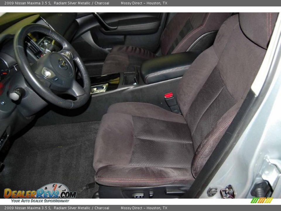 2009 Nissan Maxima 3.5 S Radiant Silver Metallic / Charcoal Photo #16