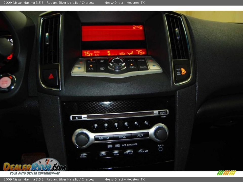 2009 Nissan Maxima 3.5 S Radiant Silver Metallic / Charcoal Photo #29