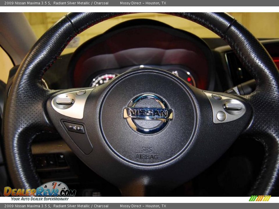 2009 Nissan Maxima 3.5 S Radiant Silver Metallic / Charcoal Photo #30