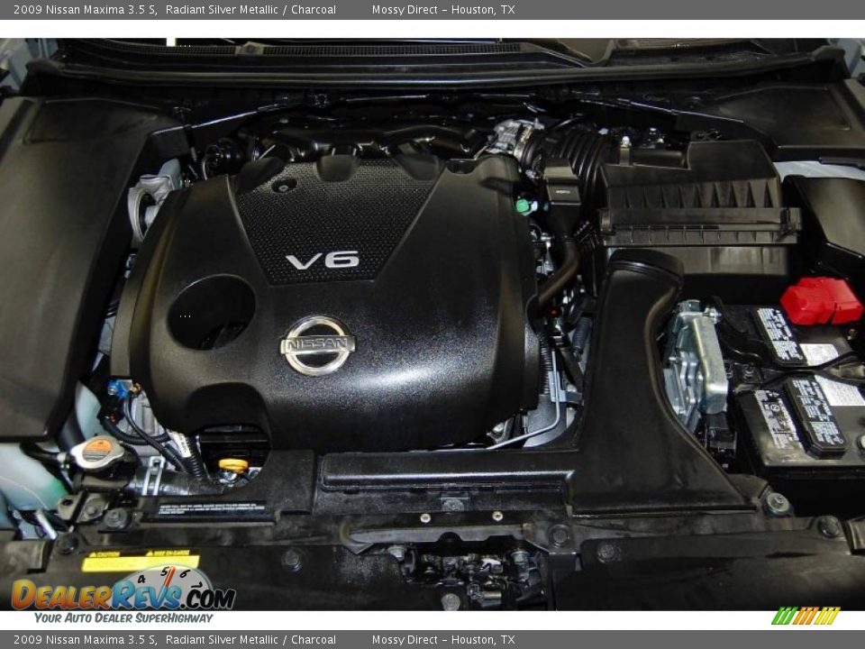 2009 Nissan Maxima 3.5 S Radiant Silver Metallic / Charcoal Photo #33