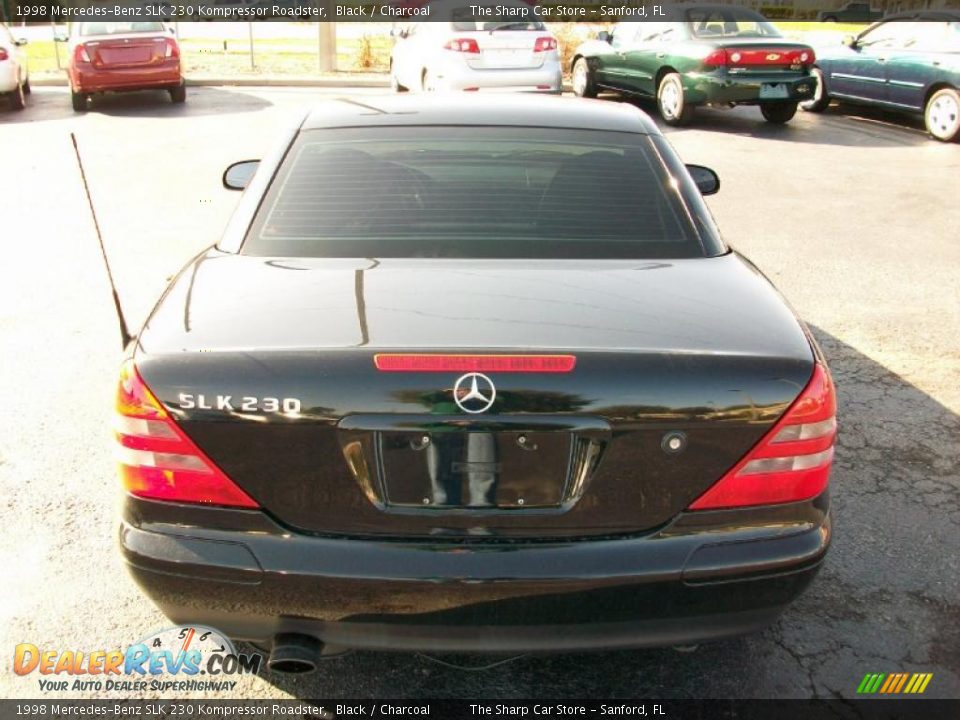 1998 Mercedes-Benz SLK 230 Kompressor Roadster Black / Charcoal Photo #3