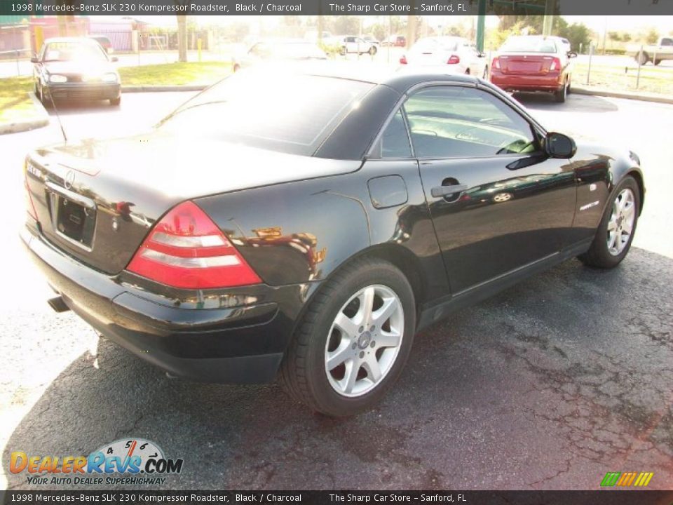 1998 Mercedes-Benz SLK 230 Kompressor Roadster Black / Charcoal Photo #4