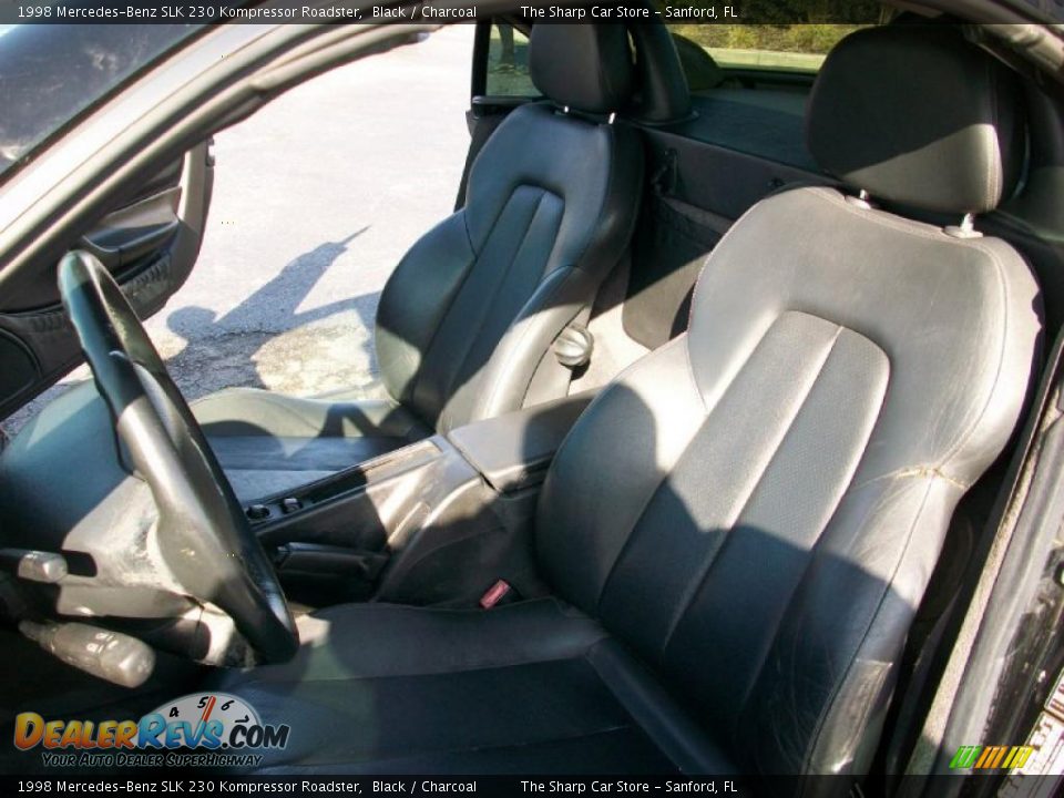 1998 Mercedes-Benz SLK 230 Kompressor Roadster Black / Charcoal Photo #9