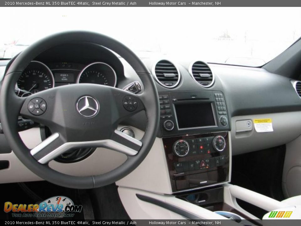 2010 Mercedes-Benz ML 350 BlueTEC 4Matic Steel Grey Metallic / Ash Photo #8