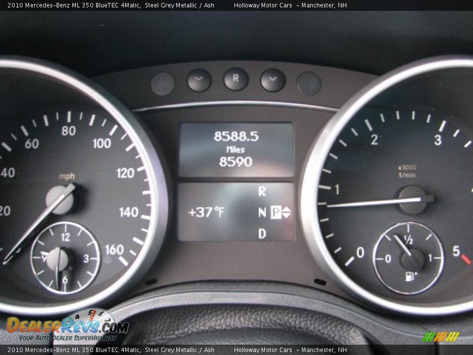 2010 Mercedes-Benz ML 350 BlueTEC 4Matic Steel Grey Metallic / Ash Photo #11