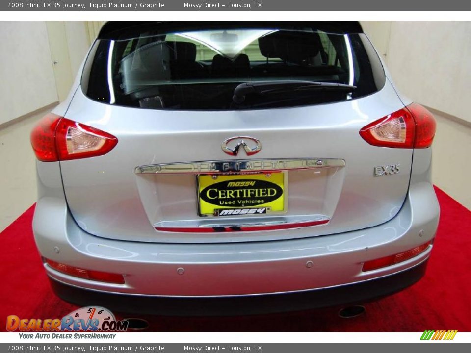 2008 Infiniti EX 35 Journey Liquid Platinum / Graphite Photo #8