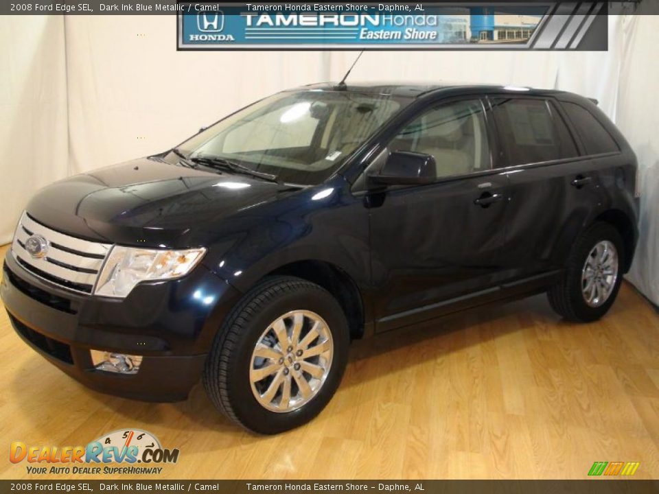 2008 Ford Edge SEL Dark Ink Blue Metallic / Camel Photo #1