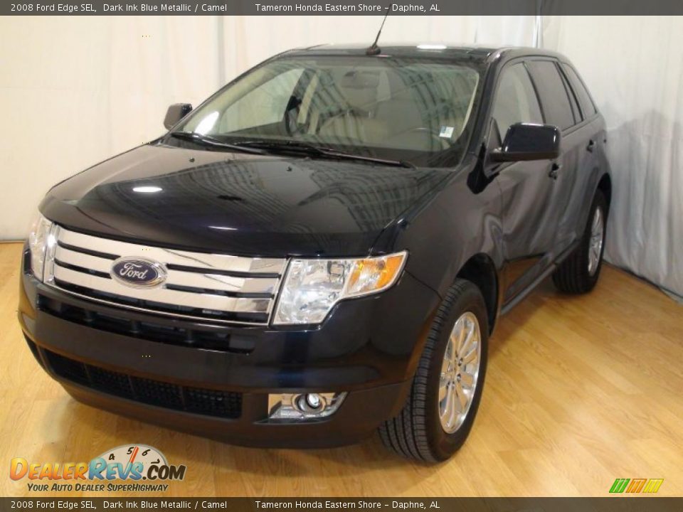 2008 Ford Edge SEL Dark Ink Blue Metallic / Camel Photo #2