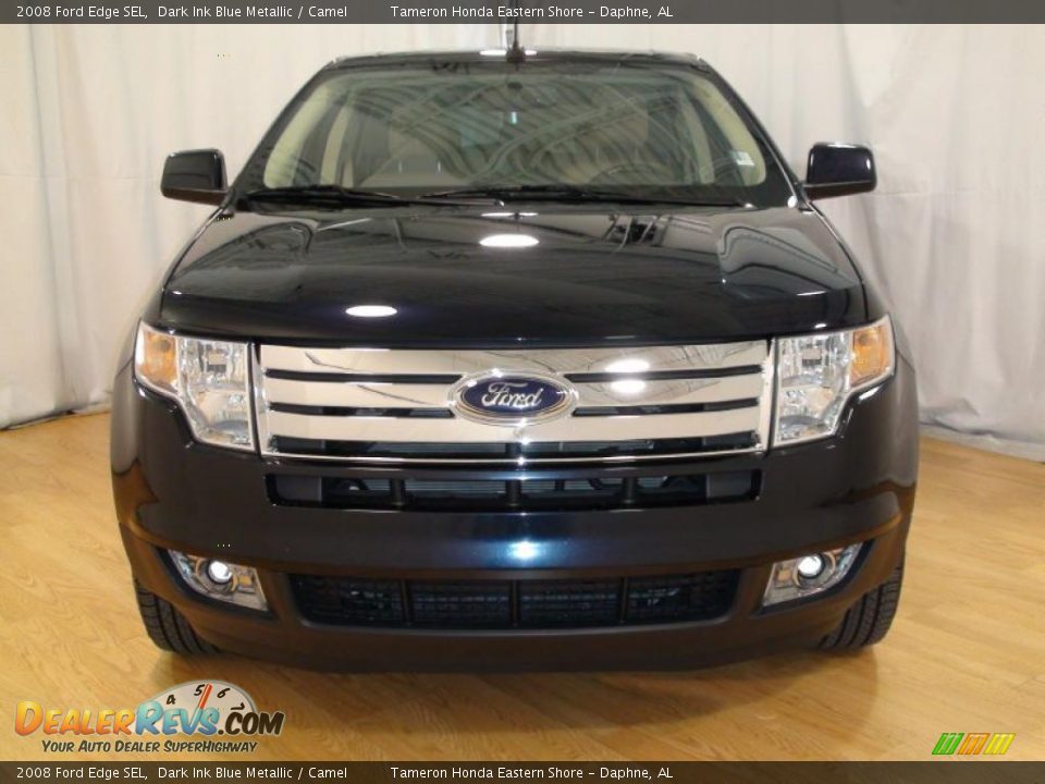 2008 Ford Edge SEL Dark Ink Blue Metallic / Camel Photo #3