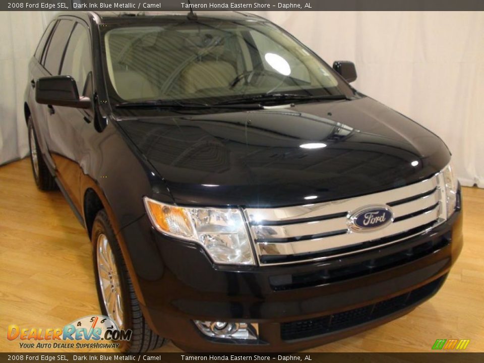 2008 Ford Edge SEL Dark Ink Blue Metallic / Camel Photo #4
