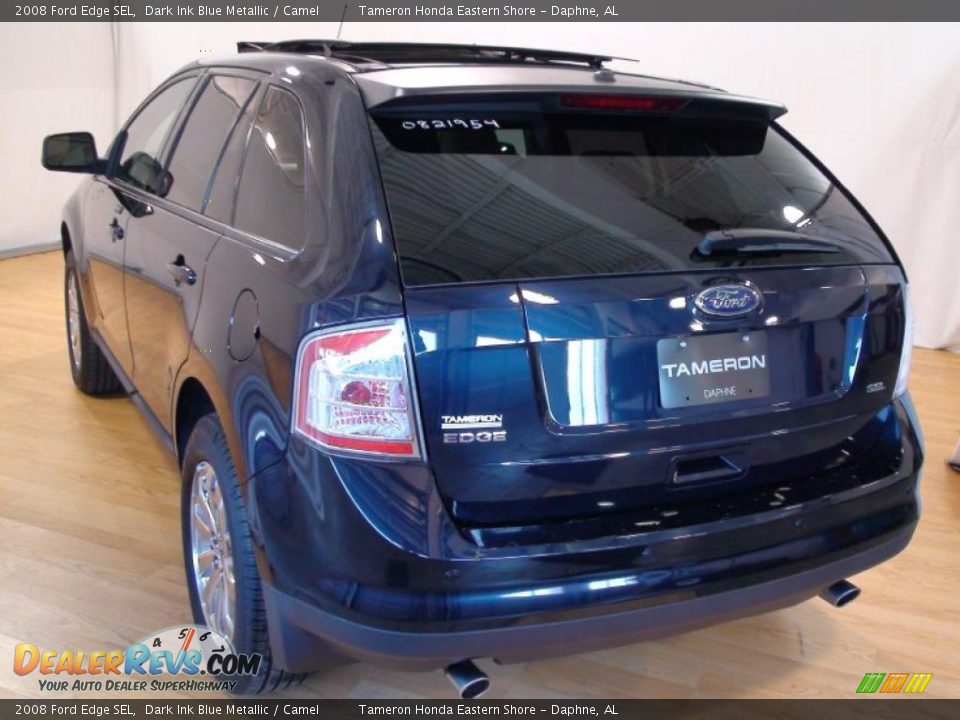 2008 Ford Edge SEL Dark Ink Blue Metallic / Camel Photo #5