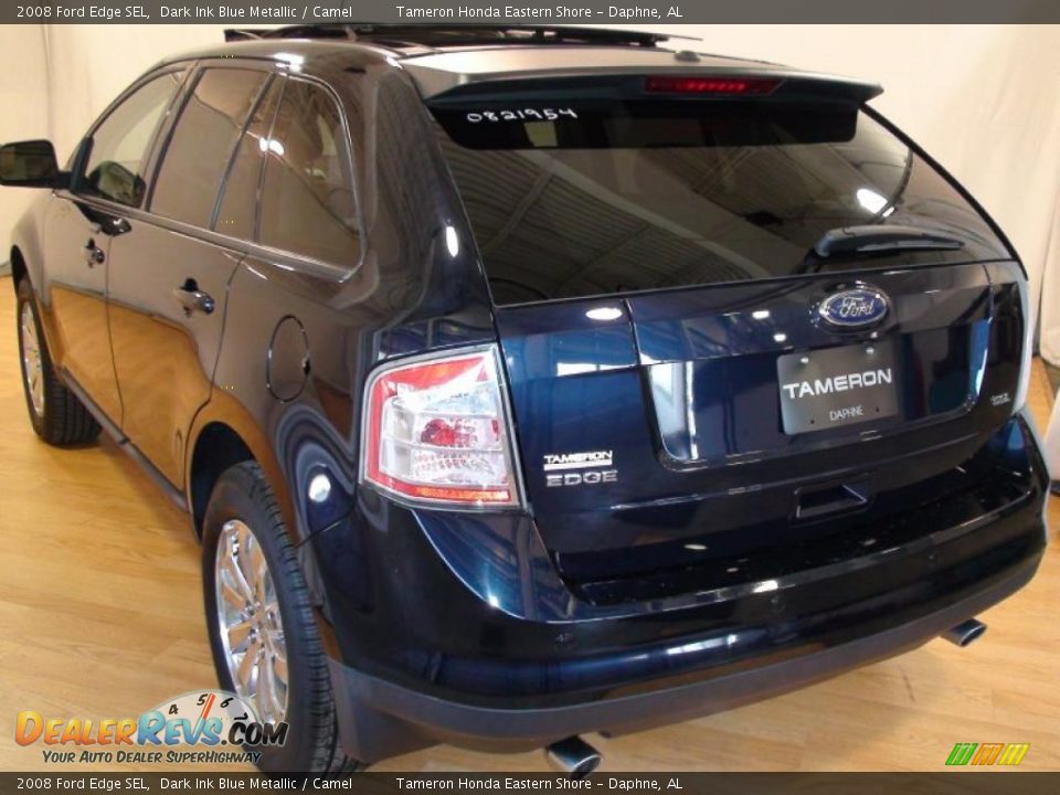 2008 Ford Edge SEL Dark Ink Blue Metallic / Camel Photo #6