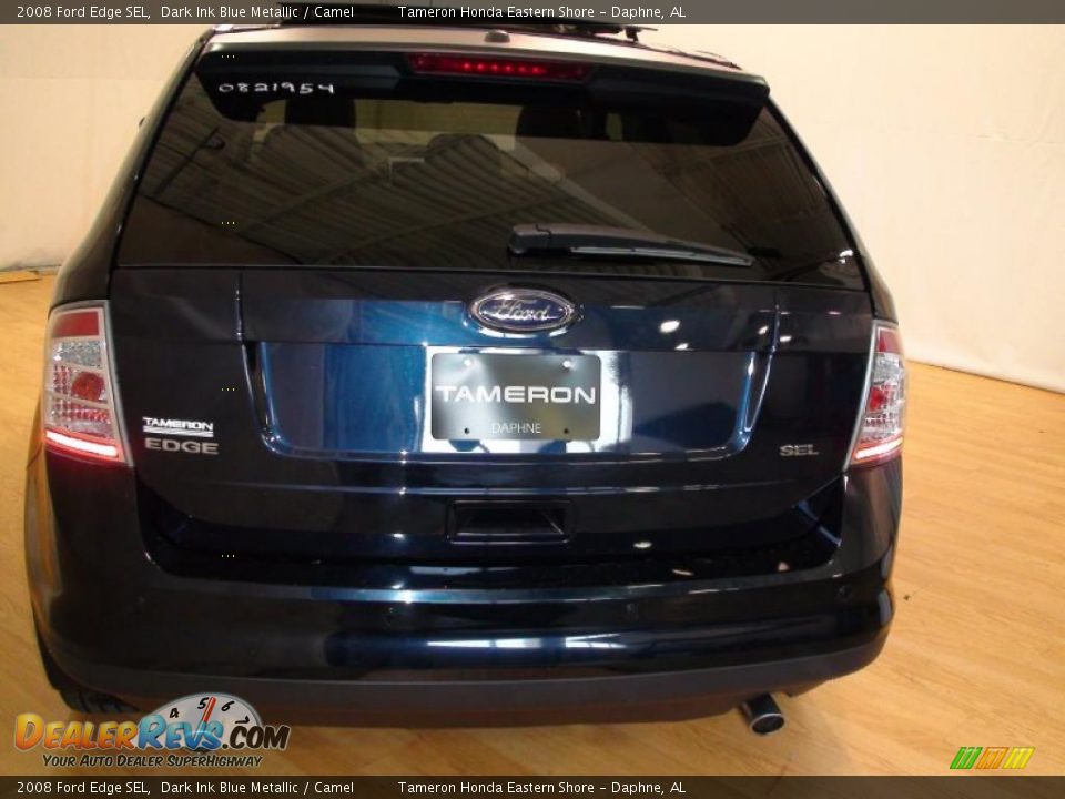 2008 Ford Edge SEL Dark Ink Blue Metallic / Camel Photo #7