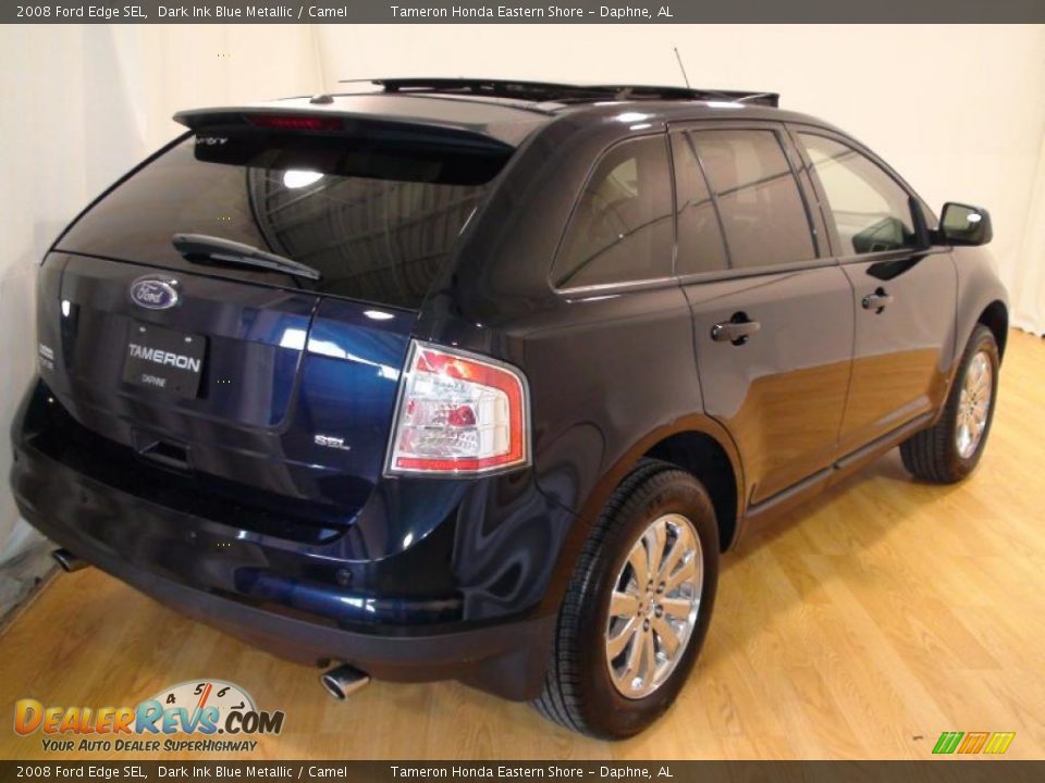 2008 Ford Edge SEL Dark Ink Blue Metallic / Camel Photo #8