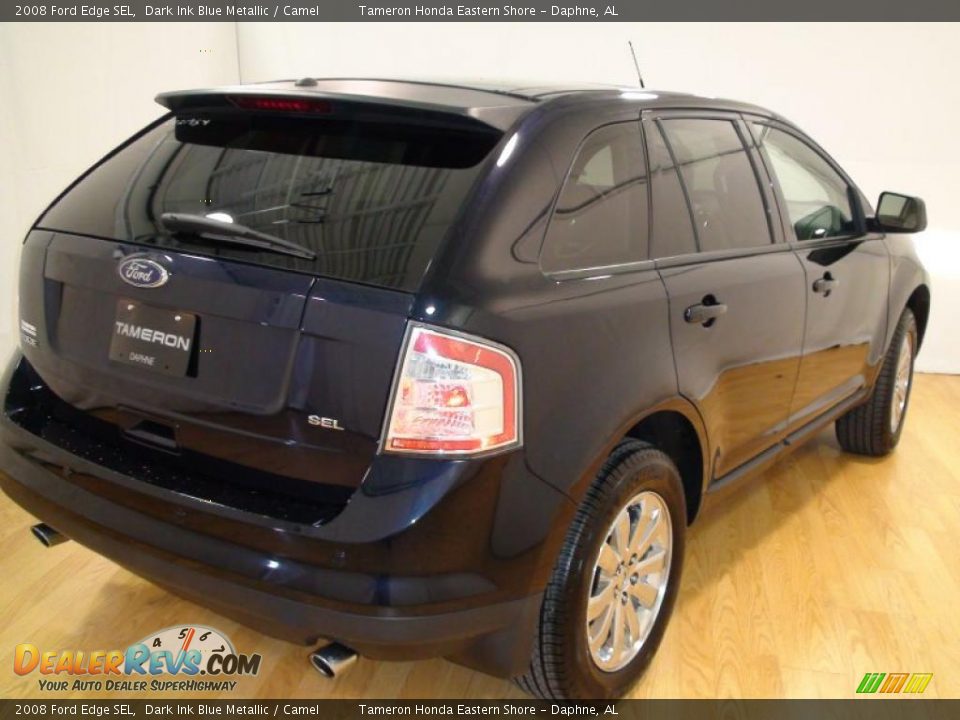 2008 Ford Edge SEL Dark Ink Blue Metallic / Camel Photo #9