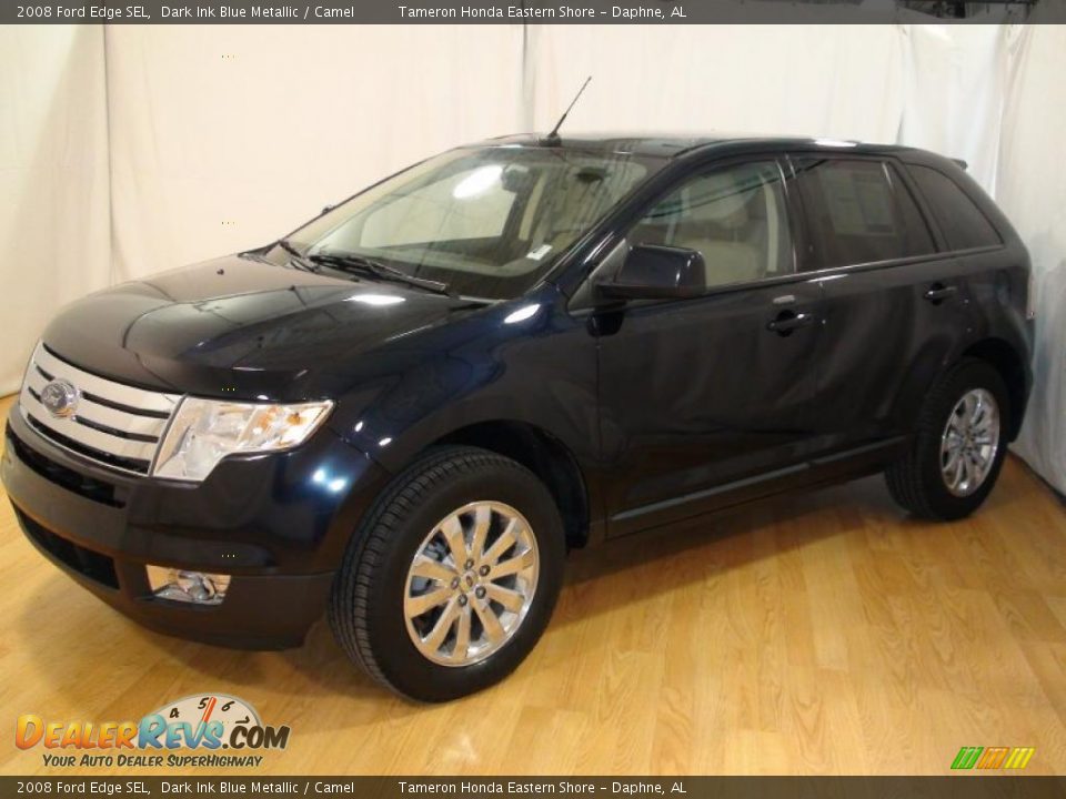 2008 Ford Edge SEL Dark Ink Blue Metallic / Camel Photo #11
