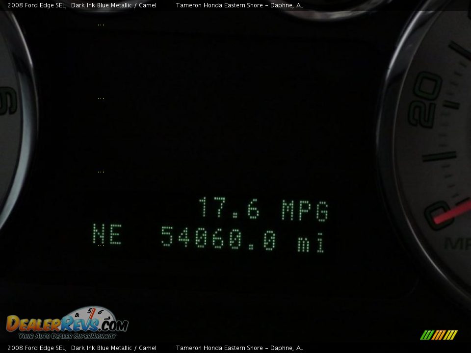 2008 Ford Edge SEL Dark Ink Blue Metallic / Camel Photo #17