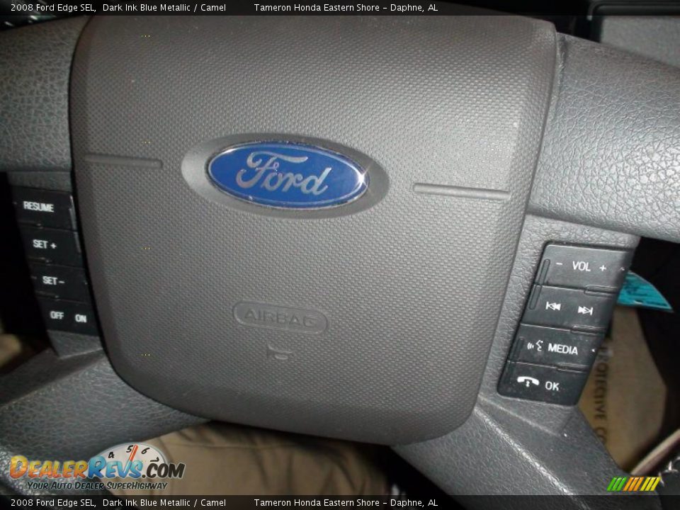 2008 Ford Edge SEL Dark Ink Blue Metallic / Camel Photo #18