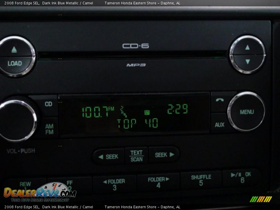 2008 Ford Edge SEL Dark Ink Blue Metallic / Camel Photo #21