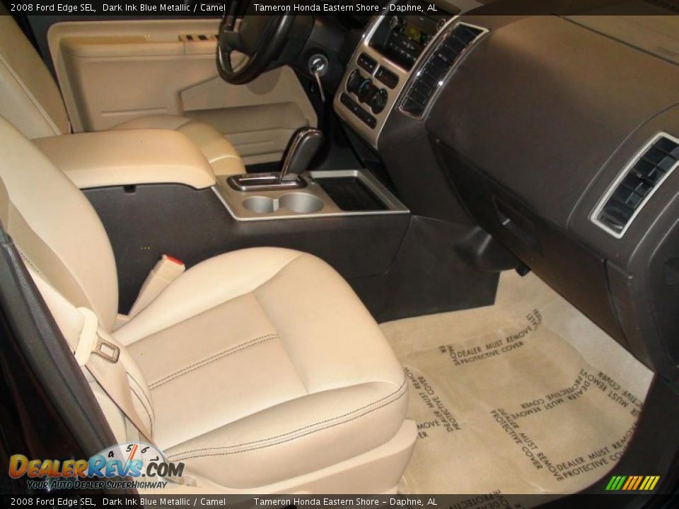 2008 Ford Edge SEL Dark Ink Blue Metallic / Camel Photo #24