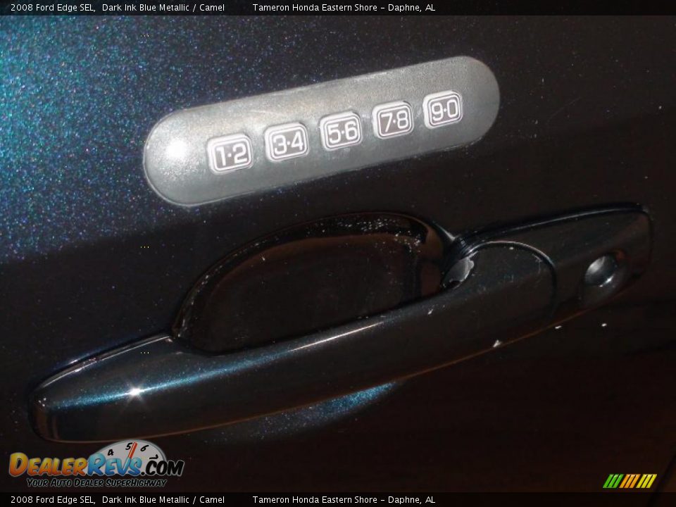 2008 Ford Edge SEL Dark Ink Blue Metallic / Camel Photo #28