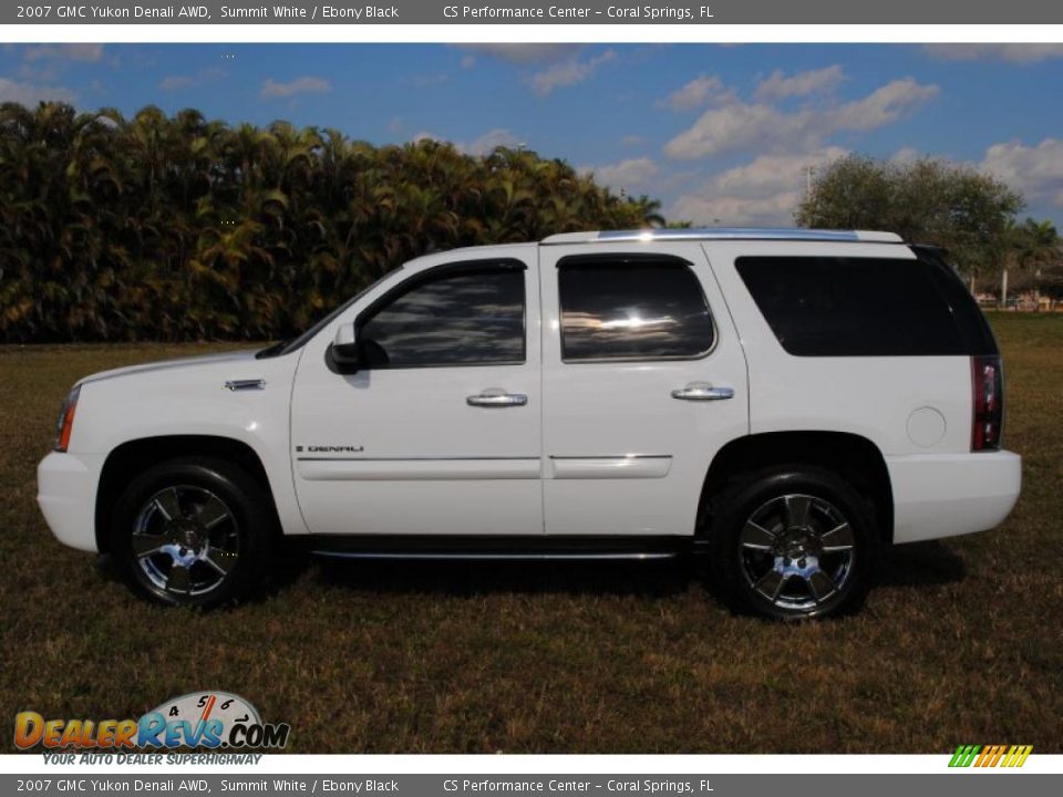 2007 GMC Yukon Denali AWD Summit White / Ebony Black Photo #4