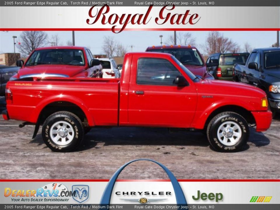 2005 Ford Ranger Edge Regular Cab Torch Red / Medium Dark Flint Photo #1